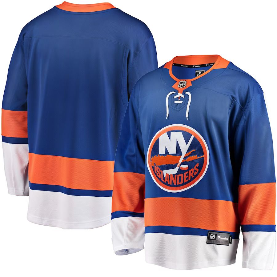 Men New York Islanders Fanatics Branded Blue Breakaway Home NHL Jersey